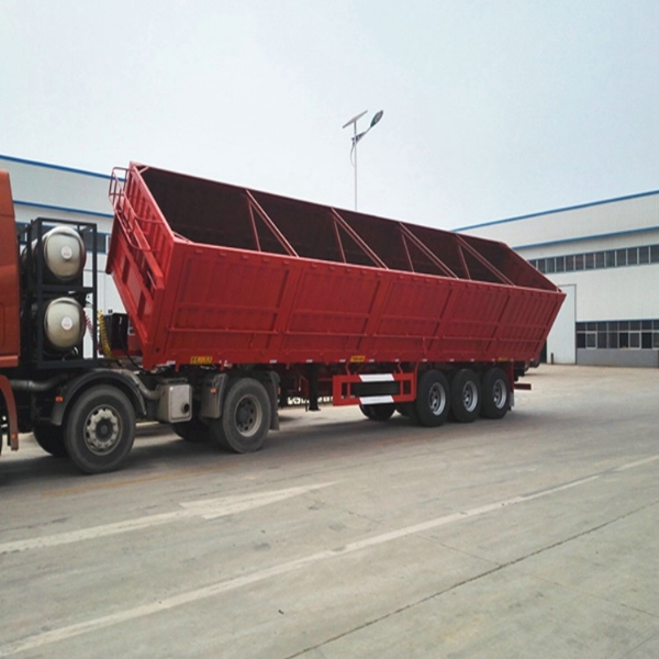 侧翻自卸半挂车