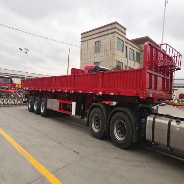 侧翻自卸半挂车