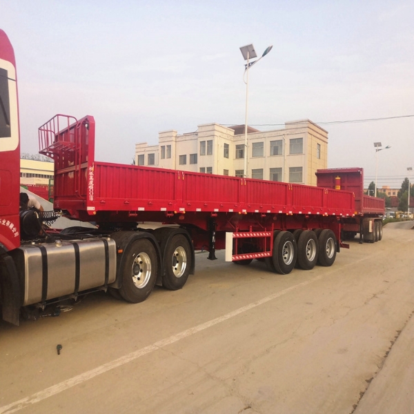 侧翻自卸半挂车